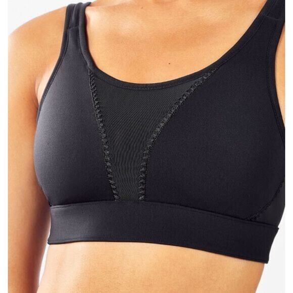 A6 NWT FABLETICS Black Zoe High Impact Sports Bra III W/Removable Cups Sz XS $60 - Picture 1 of 6
